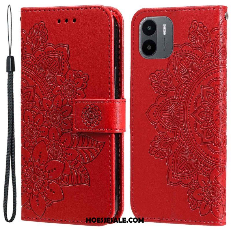 Leren Hoesje voor Xiaomi Redmi A1 Bloemmandala