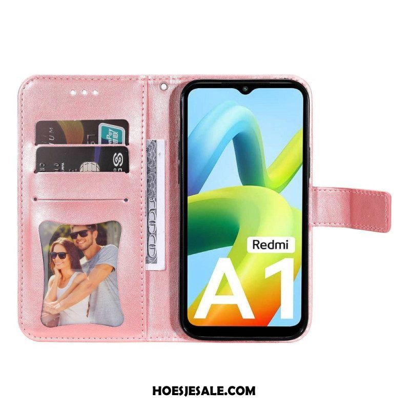 Leren Hoesje voor Xiaomi Redmi A1 Bloemmandala