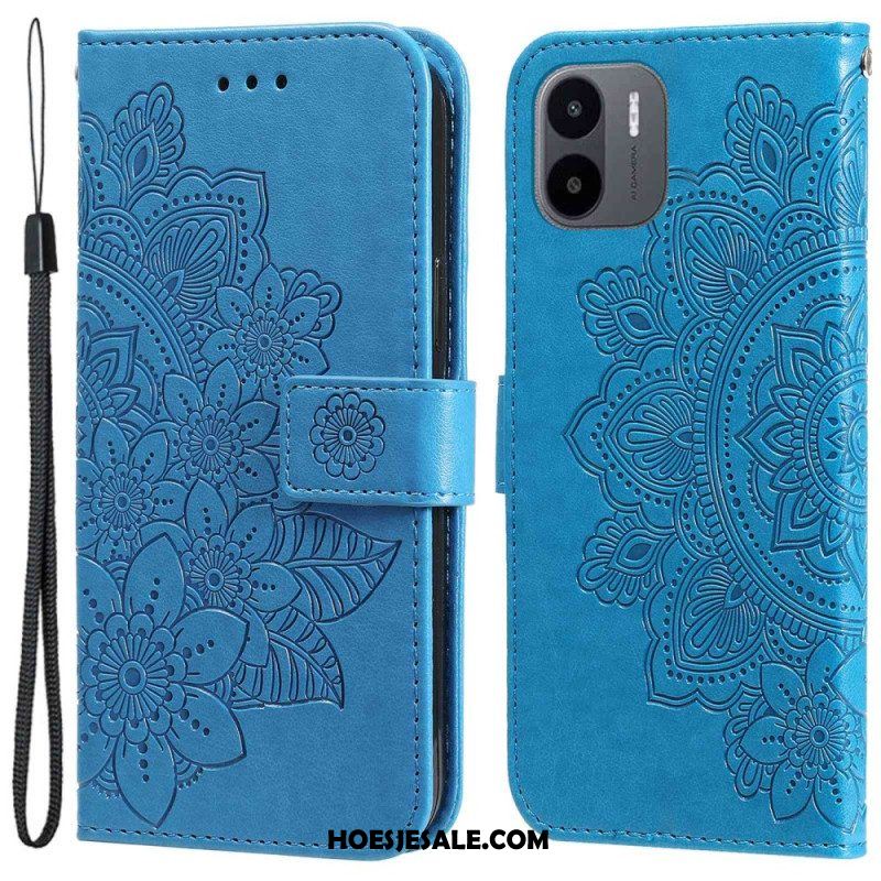 Leren Hoesje voor Xiaomi Redmi A1 Bloemmandala