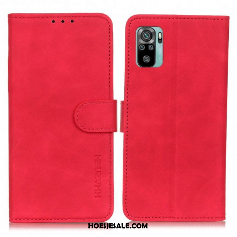 Leren Hoesje voor Xiaomi Redmi Note 10 / 10S Khazneh Vintage Leereffect