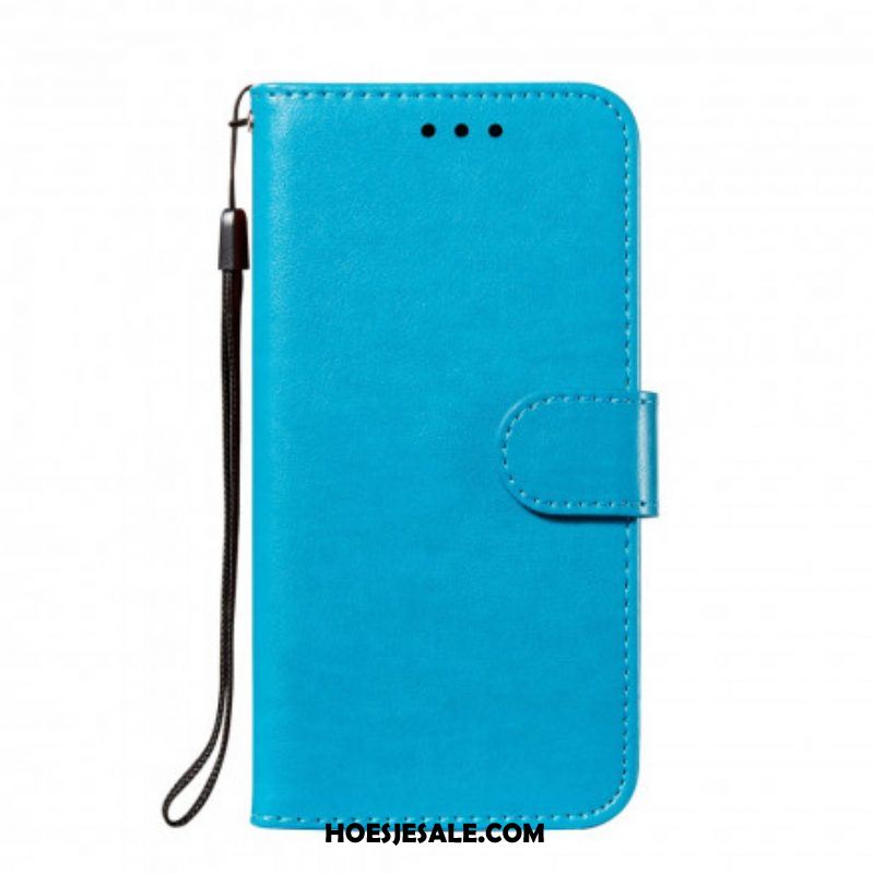 Leren Hoesje voor Xiaomi Redmi Note 10 / 10S Monochrome Lederen Stijl