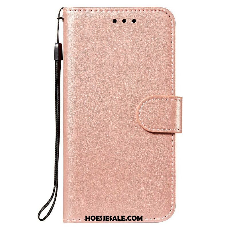 Leren Hoesje voor Xiaomi Redmi Note 10 5G Leren Ontwerp Met Riem