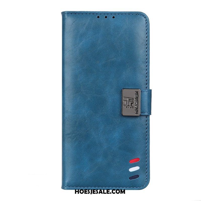 Leren Hoesje voor Xiaomi Redmi Note 11 / 11S Bison Leereffect