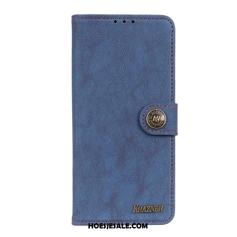 Leren Hoesje voor Xiaomi Redmi Note 11 Pro / 11 Pro 5G Khazneh Retro Split Kunstleer