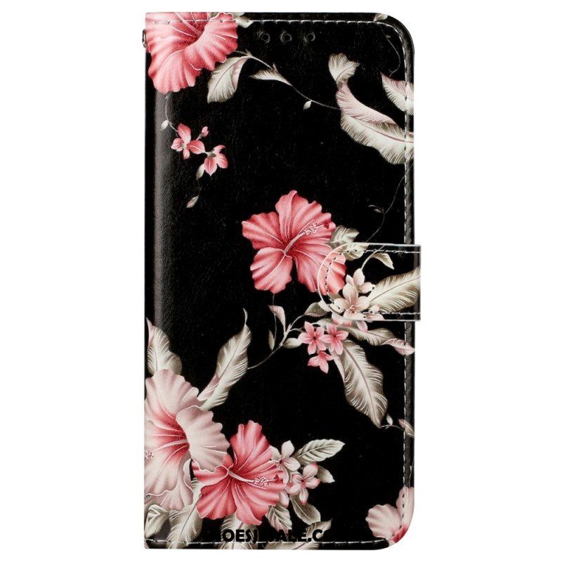 Leren Hoesje voor Xiaomi Redmi Note 11 Pro Plus 5G De Bloemenstijl