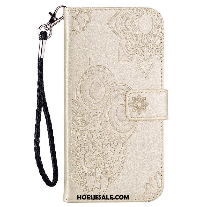 Leren Hoesje voor Xiaomi Redmi Note 11 Pro Plus 5G Mandala Uil