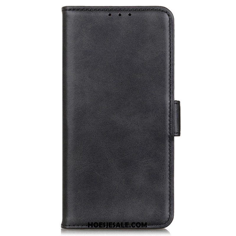 Leren Hoesje voor Xiaomi Redmi Note 12 5G Dubbele Sluiting