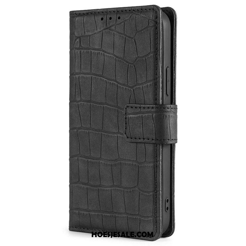 Leren Hoesje voor Xiaomi Redmi Note 12 5G Krokodil