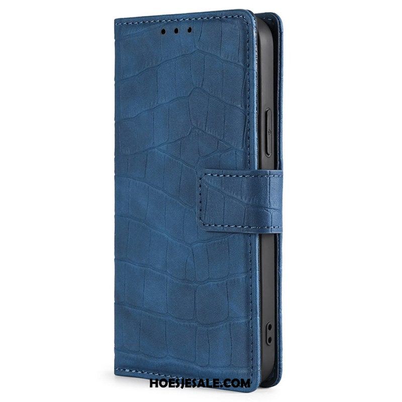 Leren Hoesje voor Xiaomi Redmi Note 12 Pro Plus Krokodil