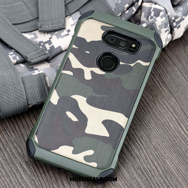 Lg V30 Hoesje Anti-fall All Inclusive Blauw Camouflage Mobiele Telefoon Sale