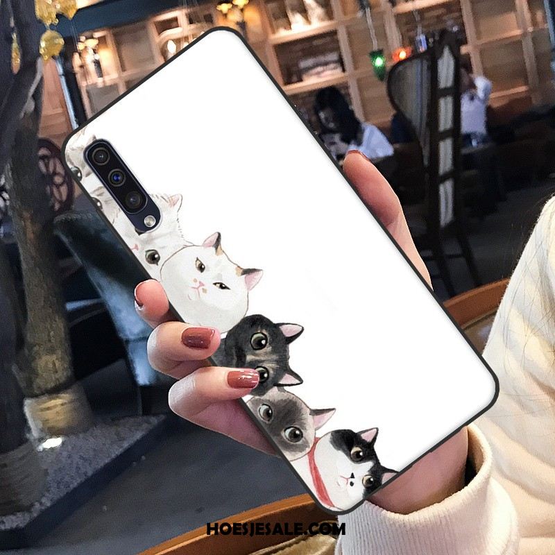 Samsung Galaxy A50 Hoesje Mobiele Telefoon Hanger Zacht Wit Hoes Goedkoop