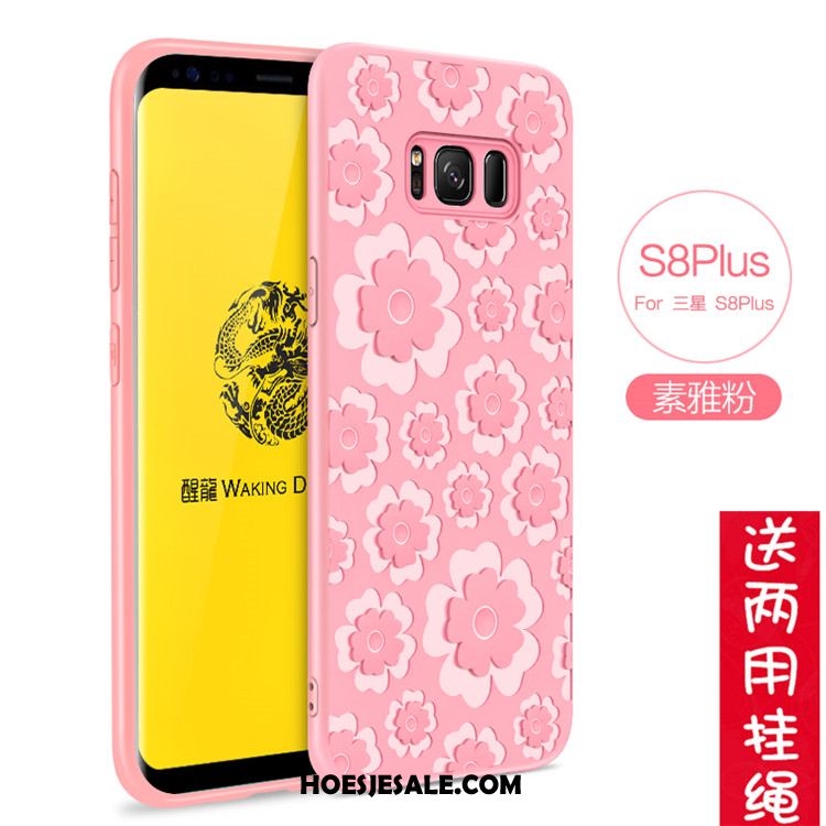 Samsung Galaxy S8 Hoesje Roze Bescherming Dunne Ster Hoes