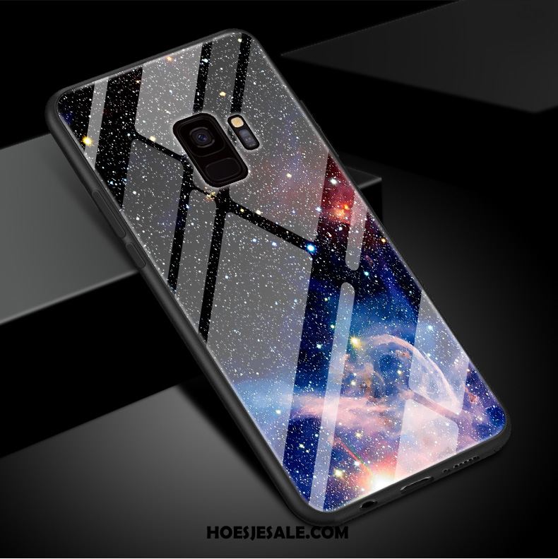 Samsung Galaxy S9 Hoesje Gehard Glas Mobiele Telefoon Eenvoudige Purper Hoes Sale