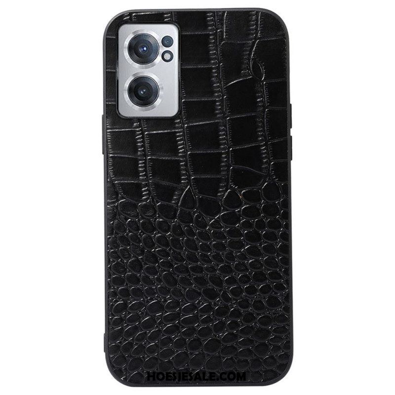 Telefoonhoesje voor OnePlus Nord CE 2 5G Krokodil Textuur