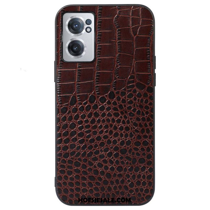 Telefoonhoesje voor OnePlus Nord CE 2 5G Krokodil Textuur