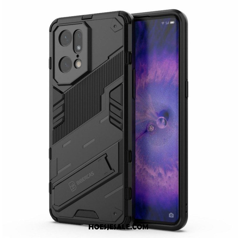 Telefoonhoesje voor Oppo Find X5 Pro Handsfree Afneembare Standaard Met Twee Standen