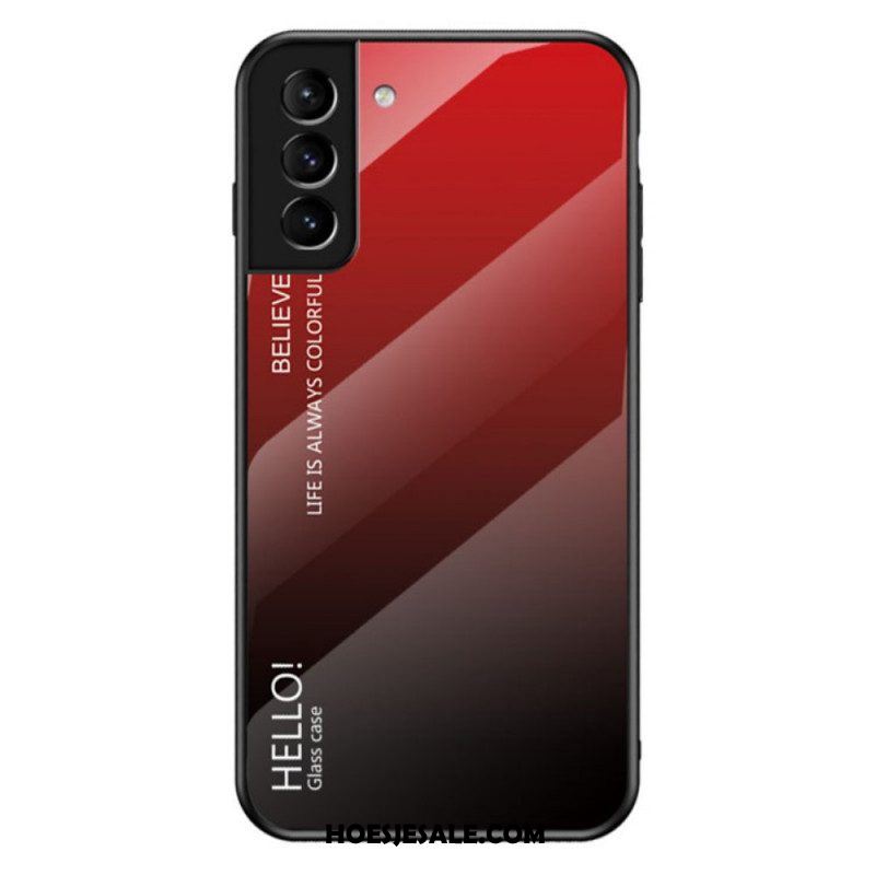 Telefoonhoesje voor Samsung Galaxy S22 5G Gehard Glas Hallo