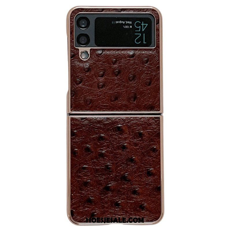 Telefoonhoesje voor Samsung Galaxy Z Flip 4 Folio-hoesje Struisvogel Stijl