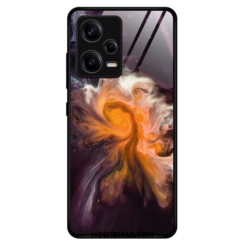 Telefoonhoesje voor Xiaomi Redmi Note 12 Pro Marmeren Kleuren Gehard Glas