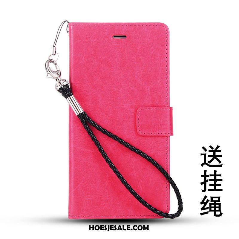 iPhone 5 / 5s Hoesje Leren Etui Kaart Folio Mobiele Telefoon Zacht Goedkoop