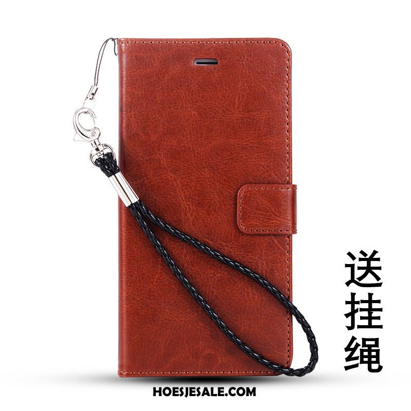 iPhone 5 / 5s Hoesje Leren Etui Kaart Folio Mobiele Telefoon Zacht Goedkoop