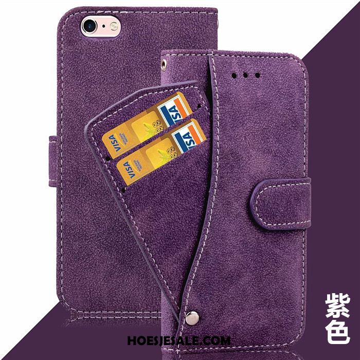 iPhone 6 / 6s Plus Hoesje Hoes Kaart Purper Scheppend Anti-fall Sale