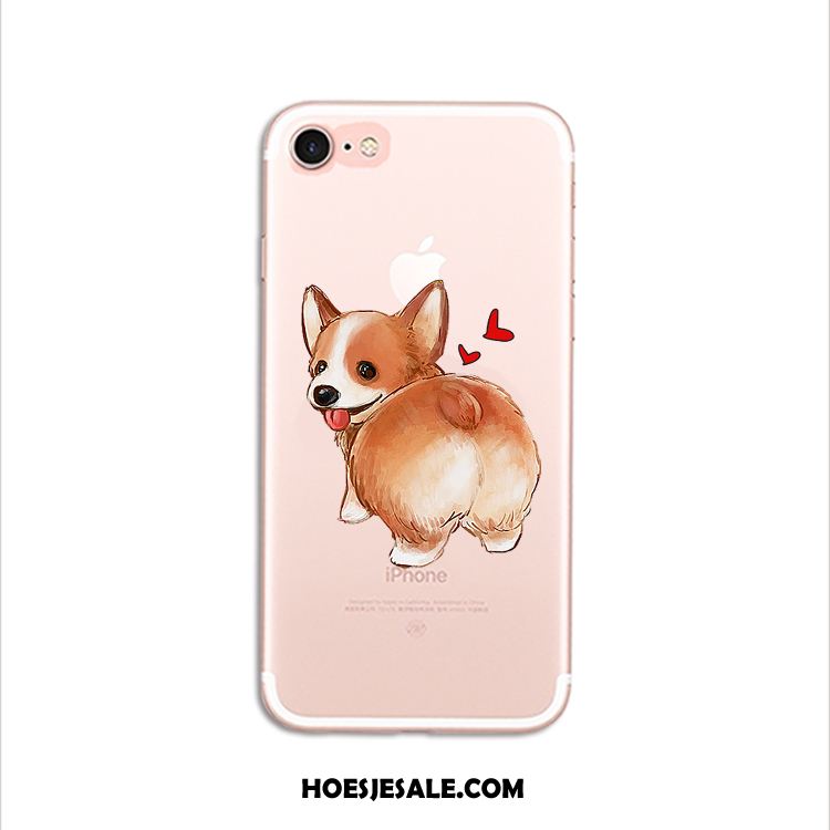 iPhone 7 Hoesje Lovers Hoes Siliconen Doorzichtig Hond Online