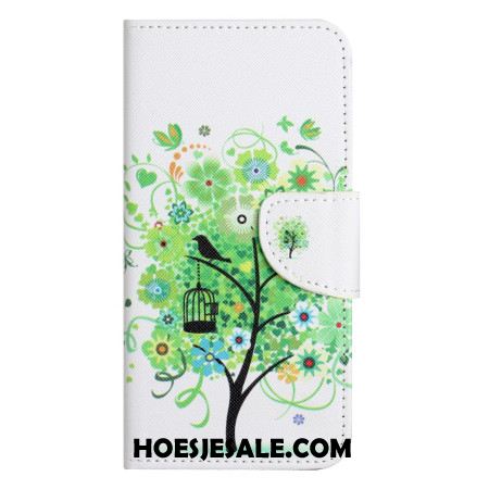 Bescherming Hoesje Samsung Galaxy S24 5g Groene Boom Met Riem