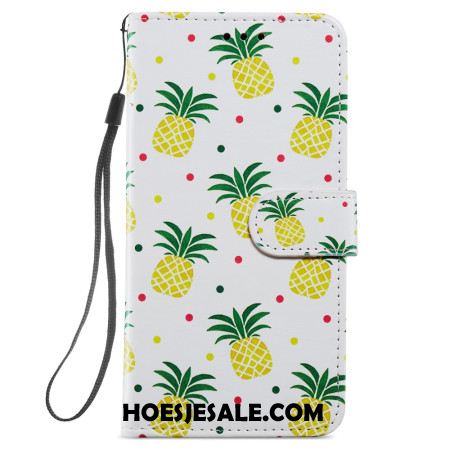 Bescherming Hoesje Samsung Galaxy S24 Plus 5g Ananas Met Bandje