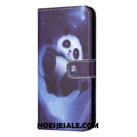 Bescherming Hoesje Xiaomi Redmi Note 13 5g Panda Space Met Riem