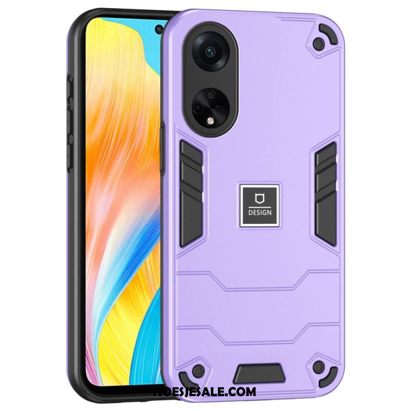 Case Hoesje Oppo A98 5g Telefoonhoesje Hybride Metaaleffect