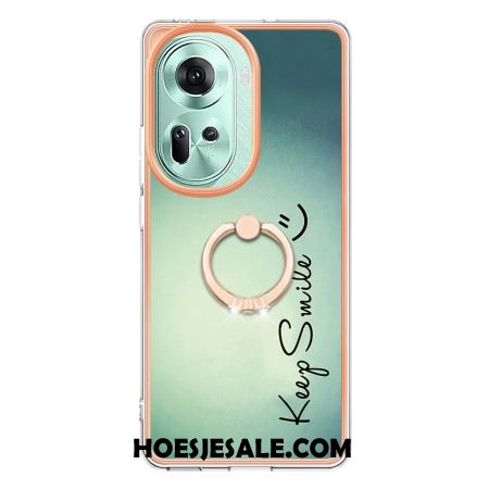 Case Hoesje Oppo Reno 11 5g Telefoonhoesje Keep Smile-ringhouder