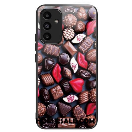 Case Hoesje Samsung Galaxy A15 Telefoonhoesje Chocolade Gehard Glas