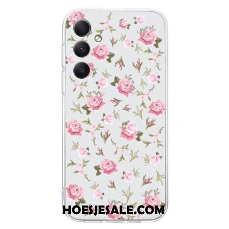 Case Hoesje Samsung Galaxy S24 Fe Telefoonhoesje Bloemen