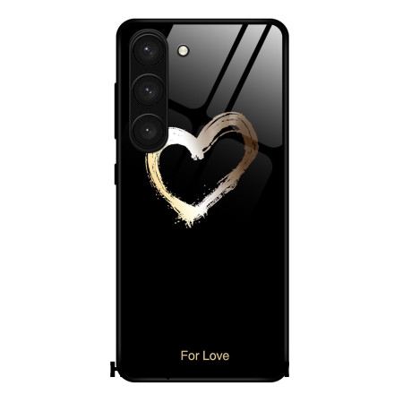 Case Hoesje Samsung Galaxy S24 Plus 5g Telefoonhoesje Zwart Hart Gehard Glas