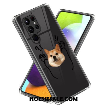 Case Hoesje Samsung Galaxy S24 Ultra 5g Telefoonhoesje Hond Met Hoge Poten