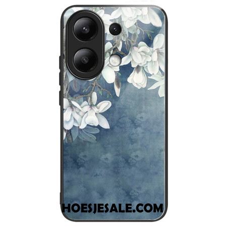 Case Hoesje Xiaomi Redmi Note 13 4g Telefoonhoesje Magnolia's Gehard Glas