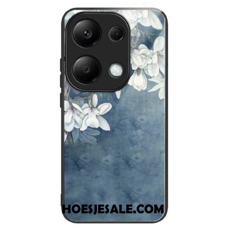 Case Hoesje Xiaomi Redmi Note 13 Pro 4g Telefoonhoesje Magnolia's Gehard Glas