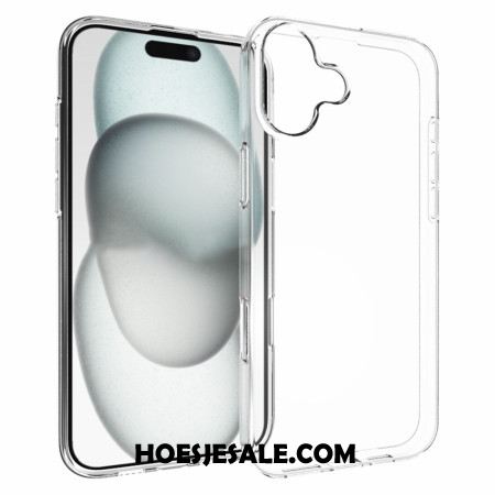 Case Hoesje iPhone 16 Plus Telefoonhoesje Transparant Antislip