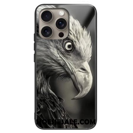 Case Hoesje iPhone 16 Pro Max Telefoonhoesje Adelaar Gehard Glas