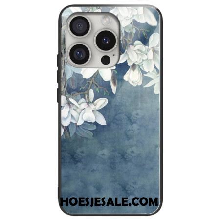 Case Hoesje iPhone 16 Pro Max Telefoonhoesje Magnolia Bedrukt Gehard Glas