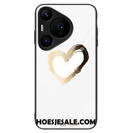 Cover Hoesje Huawei Pura 70 Pro Telefoonhoesje Gouden Hart