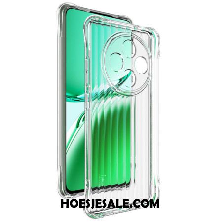 Cover Hoesje Oppo Reno 12f 5g Telefoonhoesje Transparante Golvende Textuur Met Imak-airbag