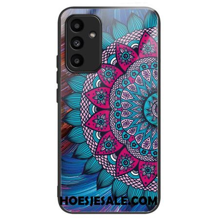 Cover Hoesje Samsung Galaxy A15 5g Telefoonhoesje Mandala Gehard Glas