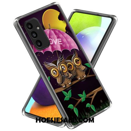 Cover Hoesje Samsung Galaxy A15 Telefoonhoesje Paar Uilen