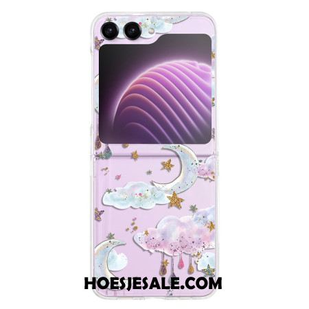 Cover Hoesje Samsung Galaxy Z Flip 5 Telefoonhoesje Transparante Hemel