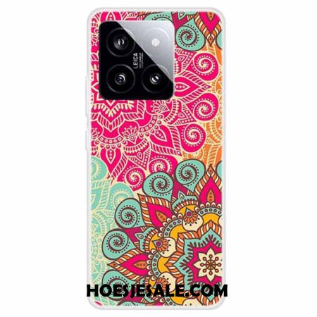 Cover Hoesje Xiaomi 14 Telefoonhoesje Bloemmotief