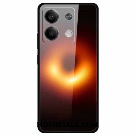 Cover Hoesje Xiaomi Redmi Note 13 5g Telefoonhoesje Zwart Gat Gehard Glas