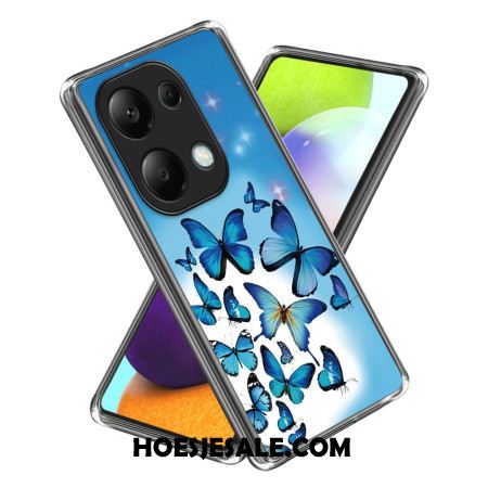 Cover Hoesje Xiaomi Redmi Note 13 Pro 4g Telefoonhoesje Blauwe Vlinders