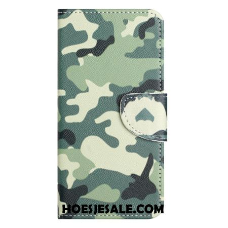 Flip Case Leren Samsung Galaxy A16 5g Camouflage